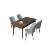 Dining Table & Chairs Set (5 Pieces) Arp - Baroque, Grey Baroque
Grey