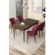 Dining Table & Chairs Set (5 Pieces) Arp - Baroque, Burgundy Baroque
Burgundy Dining Table & Chairs Set (5 Pieces) Arp - Baroque, Burgundy Baroque
Burgundy