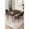 Dining Table & Chairs Set (5 Pieces) Arp - Baroque, Brown Baroque
Brown