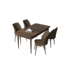 Dining Table & Chairs Set (5 Pieces) Arp - Baroque, Brown Baroque
Brown