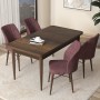 Dining Table & Chairs Set (5 Pieces) Arp - Baroque, Dusty Rose Baroque
Dusty Rose