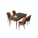 Dining Table & Chairs Set (5 Pieces) Arp - Baroque, Tile Red Baroque
Tile Red Dining Table & Chairs Set (5 Pieces) Arp - Baroque, Tile Red Baroque
Tile Red