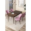 Dining Table & Chairs Set (5 Pieces) Arp - Baroque, Pink Baroque
Pink