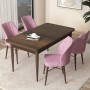 Dining Table & Chairs Set (5 Pieces) Arp - Baroque, Pink Baroque
Pink