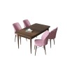 Dining Table & Chairs Set (5 Pieces) Arp - Baroque, Pink Baroque
Pink