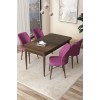 Dining Table & Chairs Set (5 Pieces) Arp - Baroque, Purple Baroque
Purple