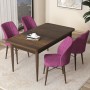 Dining Table & Chairs Set (5 Pieces) Arp - Baroque, Purple Baroque
Purple