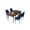 Dining Table & Chairs Set (5 Pieces) Arp - Baroque, Navy Blue Baroque
Navy Blue
