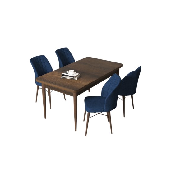 Dining Table & Chairs Set (5 Pieces) Arp - Baroque, Navy Blue Baroque
Navy Blue Dining Table & Chairs Set (5 Pieces) Arp - Baroque, Navy Blue Baroque
Navy Blue