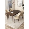Dining Table & Chairs Set (5 Pieces) Arp - Baroque, Cream Baroque
Cream