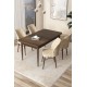 Dining Table & Chairs Set (5 Pieces) Arp - Baroque, Cream Baroque
Cream