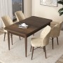 Dining Table & Chairs Set (5 Pieces) Arp - Baroque, Cream Baroque
Cream