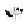 Dining Table & Chairs Set (5 Pieces) Nil - White, Black White
Black