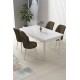 Dining Table & Chairs Set (5 Pieces) Nil - White, Brown White
Brown Dining Table & Chairs Set (5 Pieces) Nil - White, Brown White
Brown