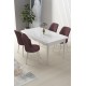 Dining Table & Chairs Set (5 Pieces) Nil - White, Dusty Rose White
Dusty Rose Dining Table & Chairs Set (5 Pieces) Nil - White, Dusty Rose White
Dusty Rose
