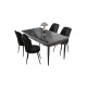 Dining Table & Chairs Set (5 Pieces) Nil - Black Marble, Black Black Marble
Black