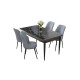 Dining Table & Chairs Set (5 Pieces) Nil - Black Marble, Grey Black Marble
Grey Dining Table & Chairs Set (5 Pieces) Nil - Black Marble, Grey Black Marble
Grey