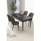 Dining Table & Chairs Set (5 Pieces) Nil - Black Marble, Brown Black Marble
Brown Dining Table & Chairs Set (5 Pieces) Nil - Black Marble, Brown Black Marble
Brown