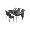 Dining Table & Chairs Set (5 Pieces) Nil - Black Marble, Khaki Black Marble
Khaki
