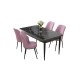 Dining Table & Chairs Set (5 Pieces) Nil - Black Marble, Pink Black Marble
Pink Dining Table & Chairs Set (5 Pieces) Nil - Black Marble, Pink Black Marble
Pink