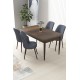 Dining Table & Chairs Set (5 Pieces) Nil - Baroque, Fume Baroque
Fume
