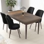 Dining Table & Chairs Set (5 Pieces) Nil - Baroque, Black Baroque
Black
