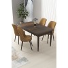 Dining Table & Chairs Set (5 Pieces) Nil - Baroque, Cappuccino Baroque
Cappuccino
