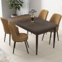 Dining Table & Chairs Set (5 Pieces) Nil - Baroque, Cappuccino Baroque
Cappuccino