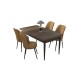 Dining Table & Chairs Set (5 Pieces) Nil - Baroque, Cappuccino Baroque
Cappuccino