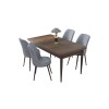 Dining Table & Chairs Set (5 Pieces) Nil - Baroque, Grey Baroque
Grey