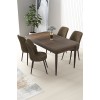 Dining Table & Chairs Set (5 Pieces) Nil - Baroque, Brown Baroque
Brown
