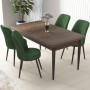 Dining Table & Chairs Set (5 Pieces) Nil - Baroque, Khaki Baroque
Khaki