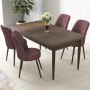 Dining Table & Chairs Set (5 Pieces) Nil - Baroque, Dusty Rose Baroque
Dusty Rose