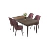 Dining Table & Chairs Set (5 Pieces) Nil - Baroque, Dusty Rose Baroque
Dusty Rose