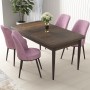 Dining Table & Chairs Set (5 Pieces) Nil - Baroque, Pink Baroque
Pink