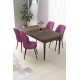 Dining Table & Chairs Set (5 Pieces) Nil - Baroque, Purple Baroque
Purple Dining Table & Chairs Set (5 Pieces) Nil - Baroque, Purple Baroque
Purple
