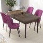 Dining Table & Chairs Set (5 Pieces) Nil - Baroque, Purple Baroque
Purple