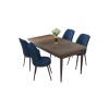 Dining Table & Chairs Set (5 Pieces) Nil - Baroque, Navy Blue Baroque
Navy Blue