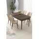 Dining Table & Chairs Set (5 Pieces) Nil - Baroque, Cream Baroque
Cream