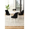 Dining Table & Chairs Set (5 Pieces) Rox - White, Black White
Black