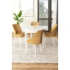 Dining Table & Chairs Set (5 Pieces) Rox - White, Cappuccino White
Cappuccino