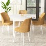 Dining Table & Chairs Set (5 Pieces) Rox - White, Cappuccino White
Cappuccino