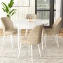 Dining Table & Chairs Set (5 Pieces) Rox - White, Cream White
Cream
