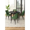 Dining Table & Chairs Set (5 Pieces) Rox - Black Marble, Khaki Black Marble
Khaki