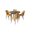 Dining Table & Chairs Set (5 Pieces) Rox - Baroque, Cappuccino Baroque
Cappuccino