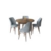 Dining Table & Chairs Set (5 Pieces) Rox - Baroque, Grey Baroque
Grey