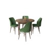 Dining Table & Chairs Set (5 Pieces) Rox - Baroque, Khaki Baroque
Khaki