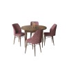 Dining Table & Chairs Set (5 Pieces) Rox - Baroque, Dusty Rose Baroque
Dusty Rose