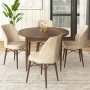 Dining Table & Chairs Set (5 Pieces) Rox - Baroque, Cream Baroque
Cream