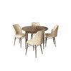 Dining Table & Chairs Set (5 Pieces) Rox - Baroque, Cream Baroque
Cream